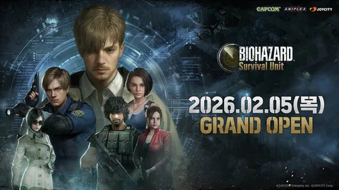 조이시티, '바이오하자드 서바이벌 유닛' 2월 5일 한국 출시