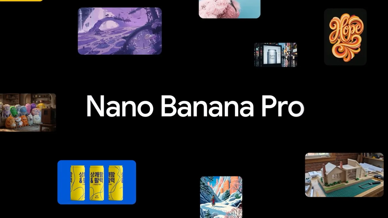 구글의 나노바나나 프로(Nano Banana Pro). Gemini 3 기반의 이미지 생성 모델로, 2025년 11월 20일 공개되었다.