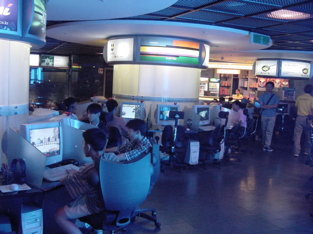 PC방 내부 2001년 전성기 모습